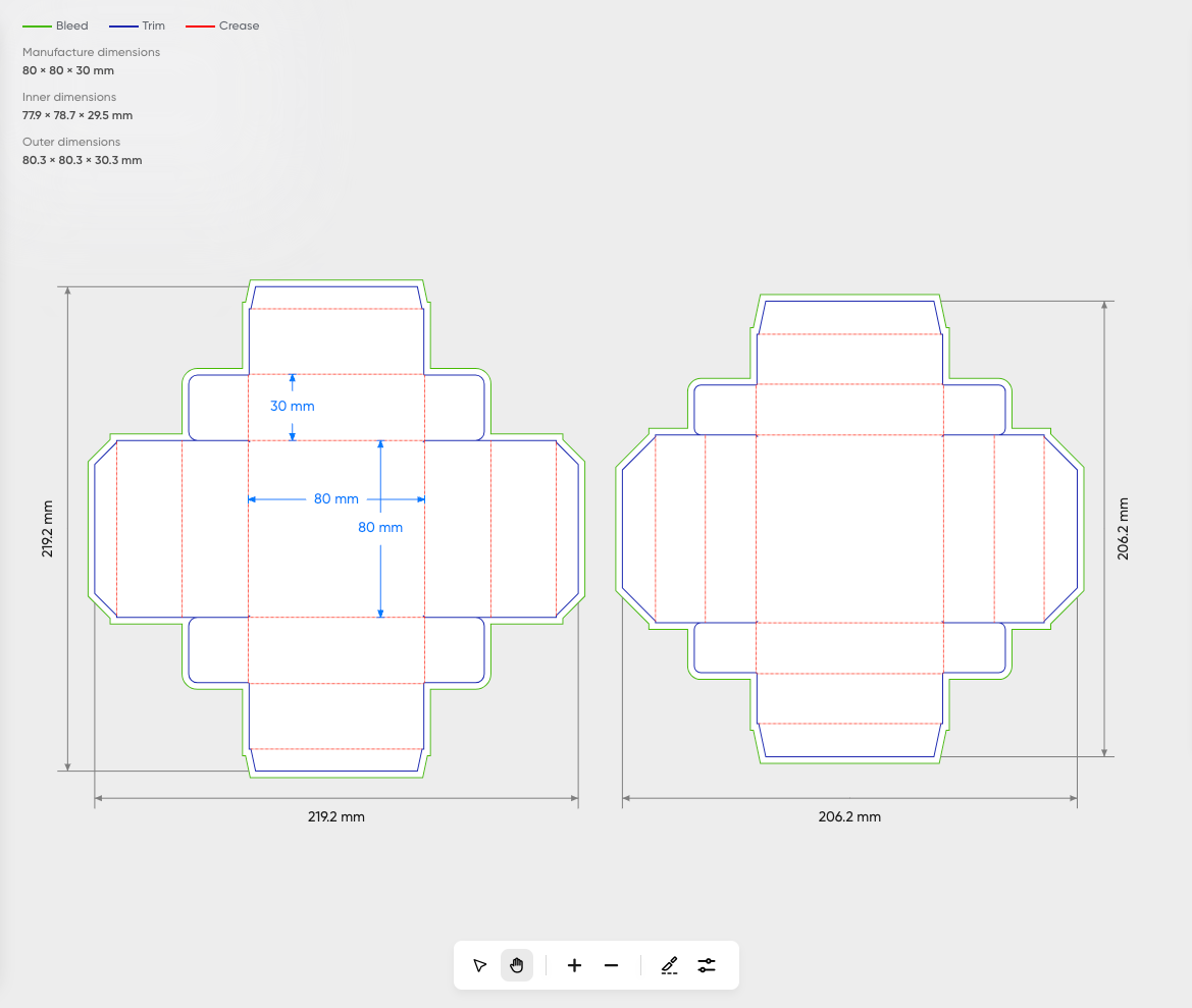 Bulky Lid Box + Interlocking Nest - For Seafood / Fish Roe