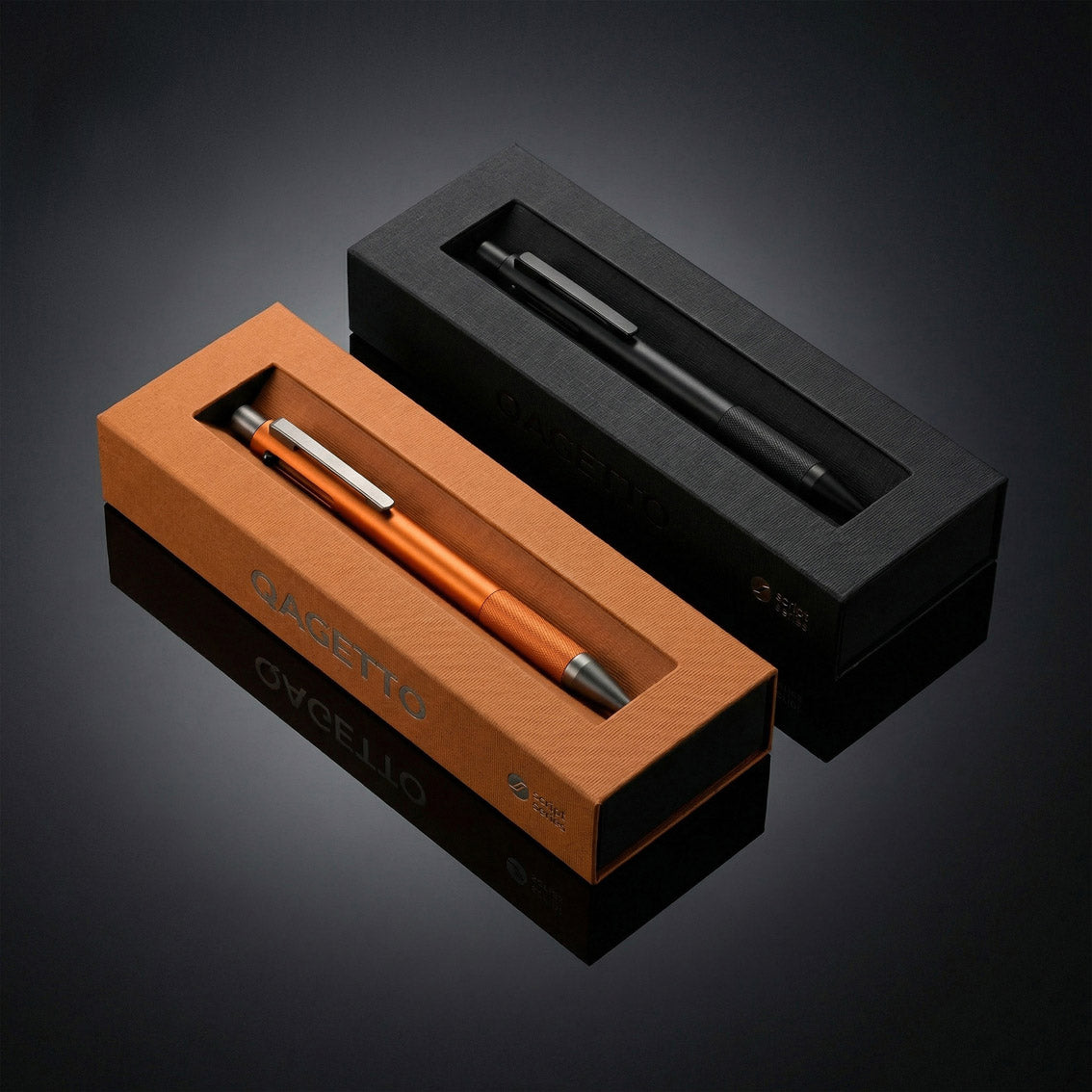 Rigid Sleeve Drawer Box with window + Interlocking Nest - For Exclusive Pen