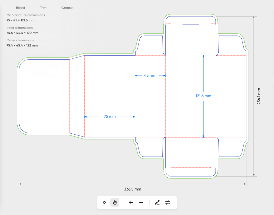 Tuck End Box - For Eau de Perfume ( Bottle )