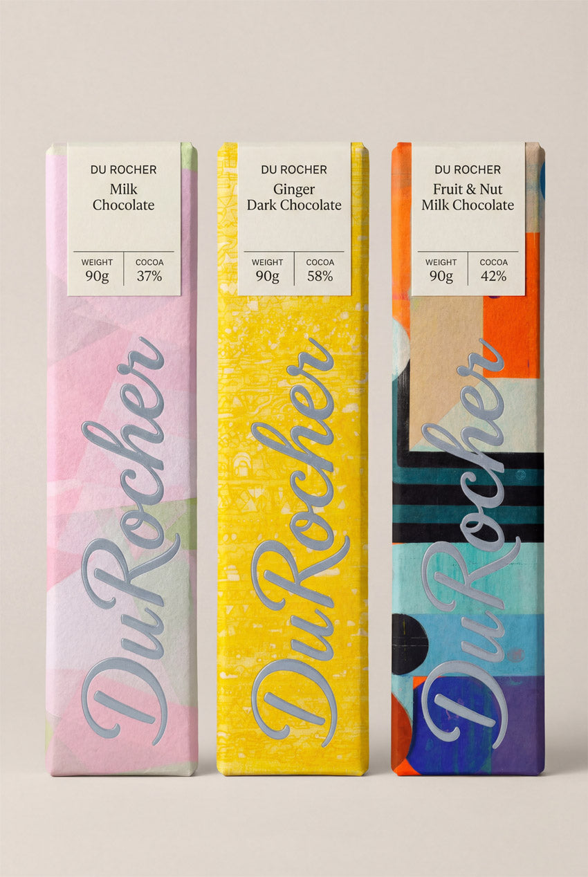 Wrapper+Stamp Label Packaging - For Speciality Chocolate