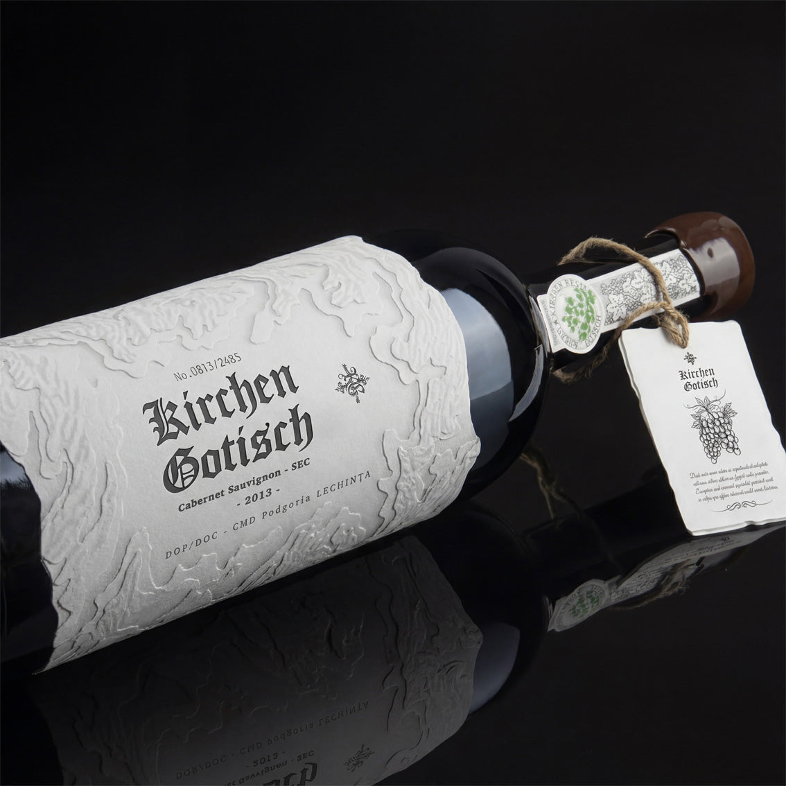 Hi-End  Triple Layer Label - For Grand Reserve Wine + Neck label