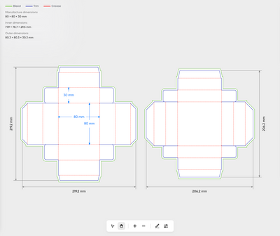 Bulky Lid Box + Interlocking Nest - For Seafood / Fish Roe
