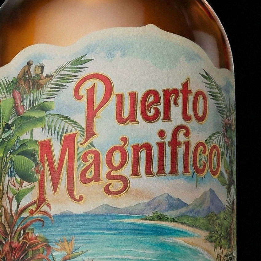 Custom label - For rum bottles