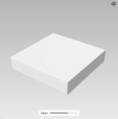 Bulky Lid Box + Cardboard criss-cross insert&nbsp; - For 9 Praline