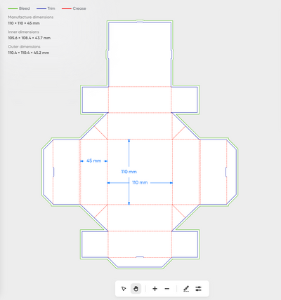 Bulky Lid Box + Cardboard criss-cross insert&nbsp; - For 9 Praline