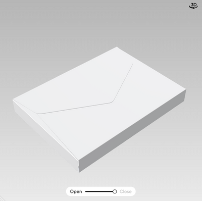 Envelope  Box + Insert Tag (with double tape seal) - For Rarities Origin Chocolate