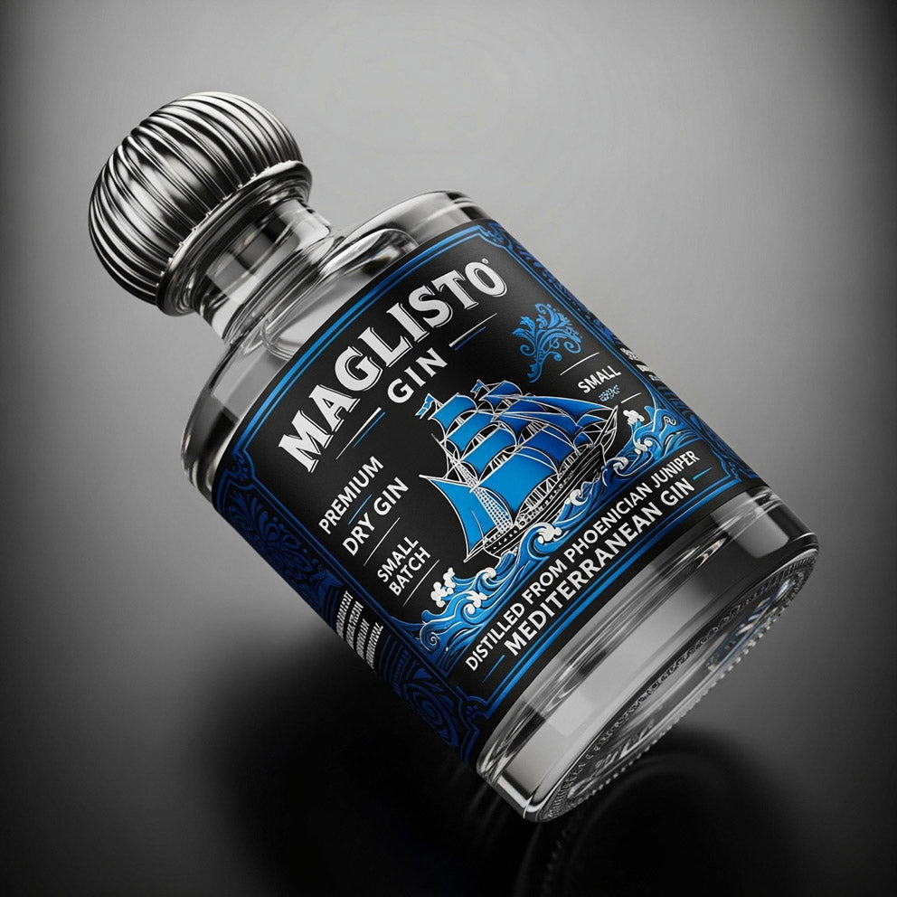 High End label - For Gin  bottles