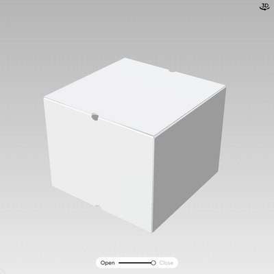 Folding Polygonal Box+Auto-locking Cutout Nest+Self Adhesive Label (for Bottle) - For Home Fragrance