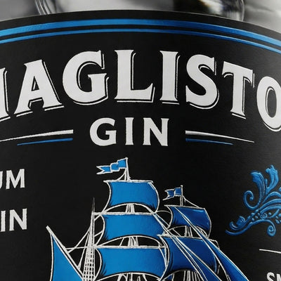 High End label - For Gin  bottles