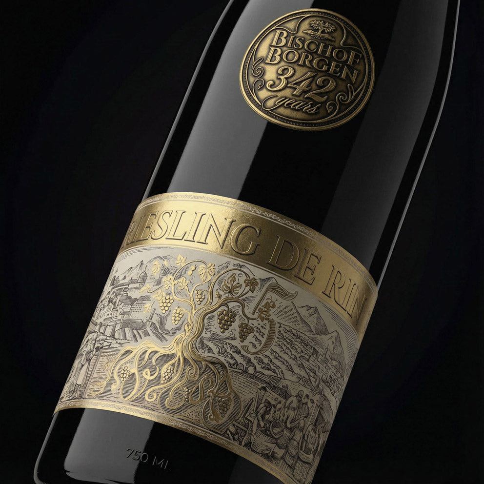 Exclusive Label - For Grand Reserve Wine + Circular medallion label
