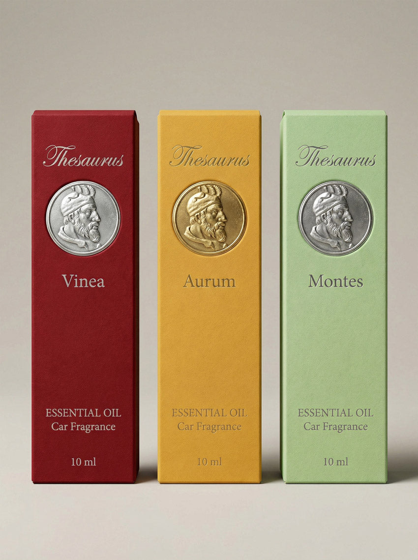 Luxury Tuck End Box (special paper) - For Essential oil car fragrances (Passive Diffusers, Vent Clips, Nebulizing Diffusers)