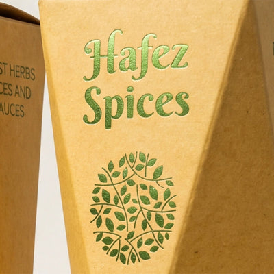 Poligonal Tuck-End Box (with cutout window) - For Spices & Herbs