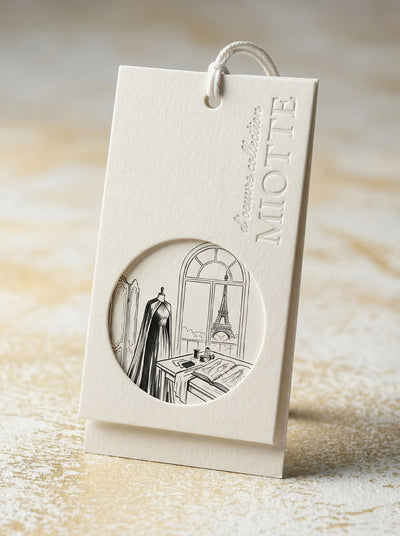 Etichete duble premium pentru atârnare - Pentru ateliere de croitorie la comandă și personalizată (producători de îmbrăcăminte)