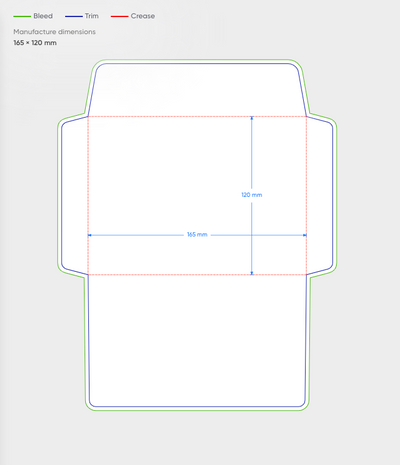 Chocolate - Envelope  Box - with double tape seal