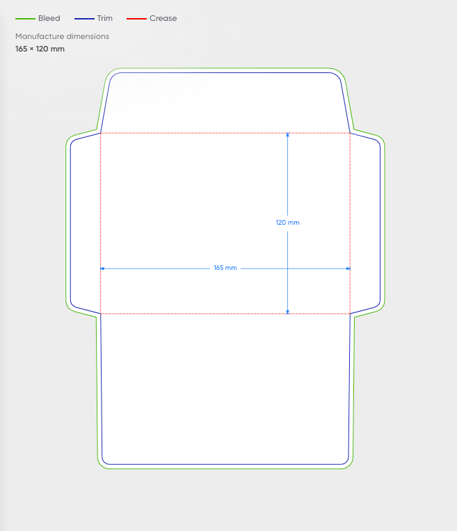 Chocolate - Envelope  Box - with double tape seal