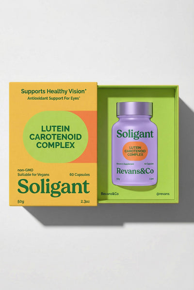 Sleeve and Tray Box + Interlocking Cutout Nest - For Dietary Supplements