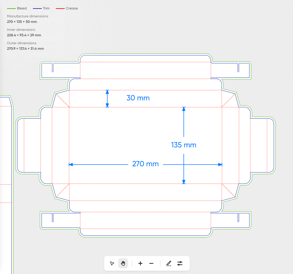 Tray Box + Cardboard criss-cross insert  with Debossed Stamp Label - For 15 Praline