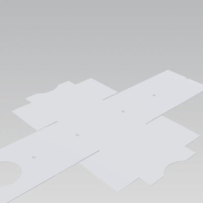 Folding Polygonal Box+Auto-locking Cutout Nest+Self Adhesive Label (for Bottle) - For Home Fragrance