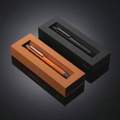 Rigid Sleeve Drawer Box  with window + Interlocking Nest - For Exclusive Pen