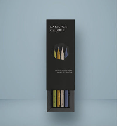 Bulky Cutout Sleeve and Drawer Box + Interlocking folded cardboard nest - For Scented Crayons