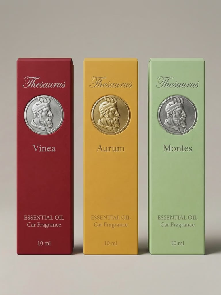 Load video: Luxury Tuck End Box (special paper) - For Essential oil car fragrances (Passive Diffusers, Vent Clips, Nebulizing Diffusers)