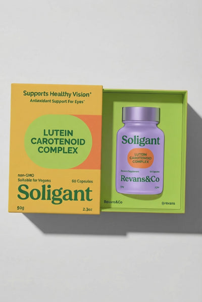 Sleeve and Tray Box + Interlocking Cutout Nest - For Dietary Supplements