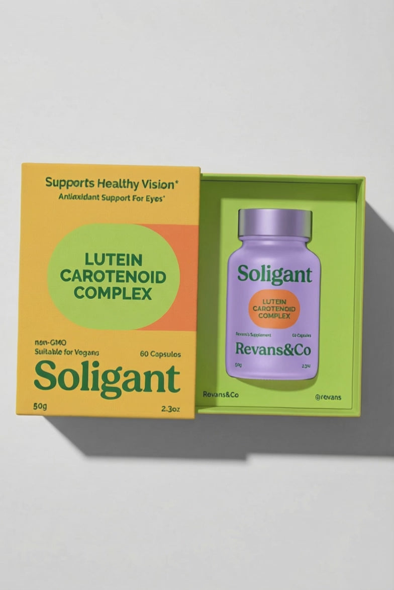 Sleeve and Tray Box + Interlocking Cutout Nest - For Dietary Supplements