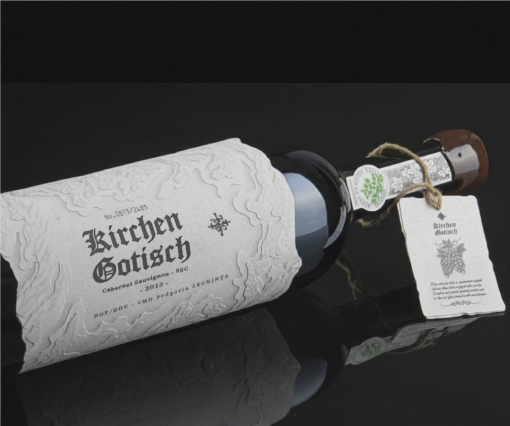 Load video: Hi-End  Triple Layer Label - For Grand Reserve Wine + Neck label